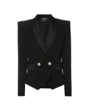 Balmain - Blazer/ Jacket - Black Double Breasted Size S 36FR 8UK 4US - New&Tag
