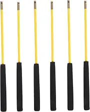Yardwe 6 pcs Professional Chinese Diabolo Sticks with Slip Handles for Juggling and Acrobatics for Fitness and Skill Development