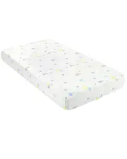 Lush Decor Elephant Balloon Stars Soft & Plush Fitted Crib Sheet