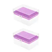 Pipette Tips Box,for Labs and Scientific Institutes (96-Well, 6mm Hole Dia)