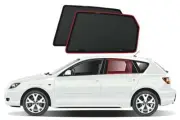 Genuine SNAPSHADES Car Rear Window Shades for Mazda 3 Hatchback 1st Gen (BK; ...