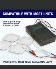 40 Electrode Pads for Tens Unit 7000 3000 Machine EMS Massager 2"×2" NEW F.SHIP