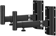 1 Pa Speaker Wall Mounts Brackets Speaker Stands Support up to 110 All Metal Thickened Suspension Bracket with Expandable Stretchable Professional Speaker Wall Frame for Stage Black 1 Pair