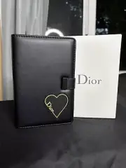 NWOT Christian Dior Leather Planner Notebook Diary Book Novelty GWP Black