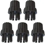 CHILDWEET 10 Pcs Multi-purpose Machine Brush Head Cleaning Machine Accessory Steam Cleaner Brush Nozzles Commercial Steam Cleaner Carpet Steamer Heads Portable Steam Cleaner Brushes M8 Black