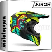 AIROH HELMET CROSS MOTORBIKE WRC31 WRAAAP CYBER YELLOW MATT SZ. L