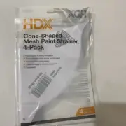 HDX Home Depot Trimaco Med Mesh 4 Pack Cone Paint Strainer 4-Pack 295-987