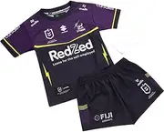 [O'Neills] NRL 2025 Home Jersey & Shorts Set - Melbourne Storm - Infant Toddler Baby
