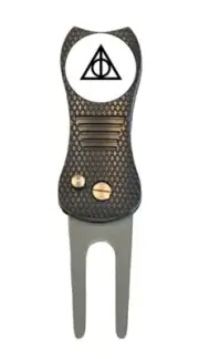 Harry Potter Deathly Hallows Golf Ball Marker + Switchblade Divot Tool
