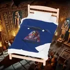 American Pharaoh Blanket | 50" x 60" | Blue