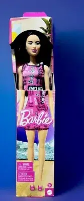 Asian Barbie Doll 65th Anniversary Pink Graffiti Dress Inspiring Stories Mattel