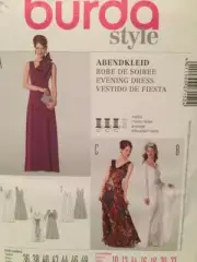 Burda Sewing Pattern 7152 Ladies Misses Evening Dress Size 10-22 Uncut