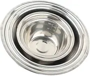 Ciieeo 5 Pcs Portable Stainless Steel Bowls for Camping Outdoor Cooking and Picnic and Practical Tableware for Soup Rice and Food Storage