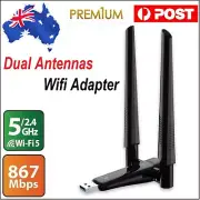 867Mbps 802.11ac USB 3.0 WIFI Dongle Dual Band 2.4/5GHz PC Network Card Adapter