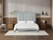 My Style Framed Headboard & Slimline Base - King / Duckegg / Slimline Base