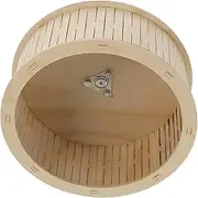 Garneck Wood Material Hamster Wheel 22cm Running Wheel for Hamsters Plaything for Small Animals