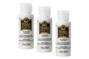 3x Plaid FolkArt Terra Cotta 59ml Acrylic Art Paint Adobe White Textured Finish