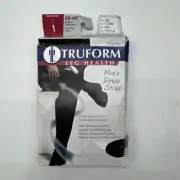 Truform Leg Health Navy Dress Socks One Pair Knee High Compression Men’s Size XL