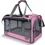 Pet Soft-Sided Privacy Protection Travel Carrier for Large & Medium Cat & Puppy