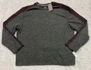 NWT Van Heusen Men’s Flex Sweater Fleece Crew Size 2X-Large Big & Tall Black
