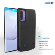 for Samsung Galaxy Note 10 Plus Battery Case Charging Case Battery Pack 6000mAh