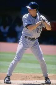Outfielder Brent Brede of the Arizona Diamondbacks in action 1998 Old Photo 6