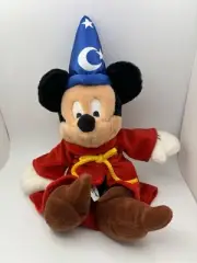 Mickey Mouse Sorcerer Disney World Store Beanie Plush Doll With Tags