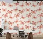 3D Butterfly Pattern Watercolor Self-adhesive Removeable Wallpaper Wall Mural