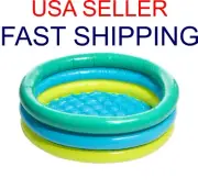 NEW ROUND 3-RING inflatable KIDDIE POOL colorful 3-ring kiddie pool