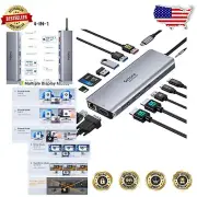 Triple Display 4K USB C Dock - HDMI, VGA, Gigabit Ethernet & PD Charging