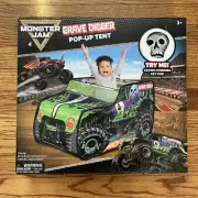Monster Jam Grave Digger Pop Up Play Tent Indoor Playhouse Monster Truck