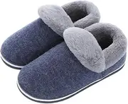[Yardenfun] Men's Winter Slippers Warmest Home Indoor Slipper Non Slip Sole Plush Slides