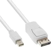 InLine Mini Displayport to Displayport Cable White 3m