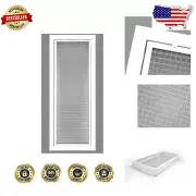 14'' x 36'' Aluminum Air Filter Grille with High Airflow Efficiency - White