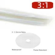 Clear Heat Shrink Tubing with Adhesive Electrical Wire Shrink Wrap Waterproof US