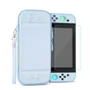 Carrying Case For Nintendo Switch - Easy Carry Switch OLED Slim Case,Light Blue