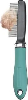 Flea Comb For Dogs - Stainless Steel Dog Face Comb,Ergonomic Multifunctional Pet Brushes For Long-Haired Breeds Puppy Daily Brushing Routine Grooming