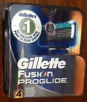 Gillette FUSION proglide 4 cartridges 5 blades on each cartridge BRAND NEW SEALD