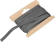 uxcell Double Fold Bias Tape for Sewing 1/3 Inch x 6 Yards Satin Pre-fold Continuous Binding Tape for Seaming Quilting Hemming Binding DIY Crafts, Dark Gray