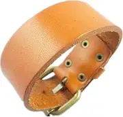 [Original Tribe] Antique Men's Leather Cuff Bracelet, Leather Wristband Jewelry S056