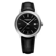 RAYMOND WEIL 2237-STC-20011 Maestro Automatic Leather Black Dial Men's Watch