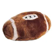 Plush Football Dog Toys 6" Soft Stuffed Sport Ball Fetch Play With Squeaker