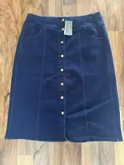 Autograph - Button Denim Skirt - Women’s Size 20 - New With Tags - Stretch
