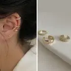 3Pcs/set Fashion C Shape Ear Cuff No Piercing Ear Clip Girl Temperament Earri QM