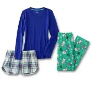 Ladies 3 Piece Pajama Set Polar Bear Size Large