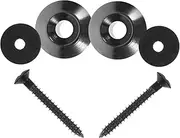 Kisangel 2pcs Mushroom Head Strap Buckle for Guitar Acoustic Electric Bass Slip Design