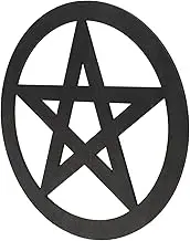 SOLUSTRE Wooden Pentacle Altar Tiles Hand Carved Ritual Ornament for Home Decor Witchcraft Supplies Wooden Five Pointed Hanging Decor