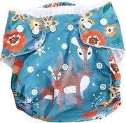 Hoement Cartoon Pattern Training Pants Washable Diaper Potty Training Seat for Toddlers Breathable Nappy Pants Reusable Diaper Easy Cleaning Comfortable for Boys Girls