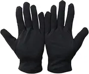 FOYTOKI 12Pairs Cotton Touching Gloves Warm Protective Work Gloves for Gardening Cleaning and Jewelry Inspections Durable and Reusable S