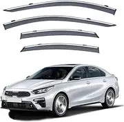 4Pcs Car Wind Deflectors for Kia K3 Sedan Mk3-Bd 2019 2020 2021 2022 2023, Side Window Ventilated Visors Rain Deflector